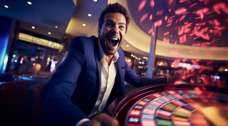 Antarmuka aplikasi mobile happy mpo menampilkan meja live dealer blackjack dengan dealer profesional